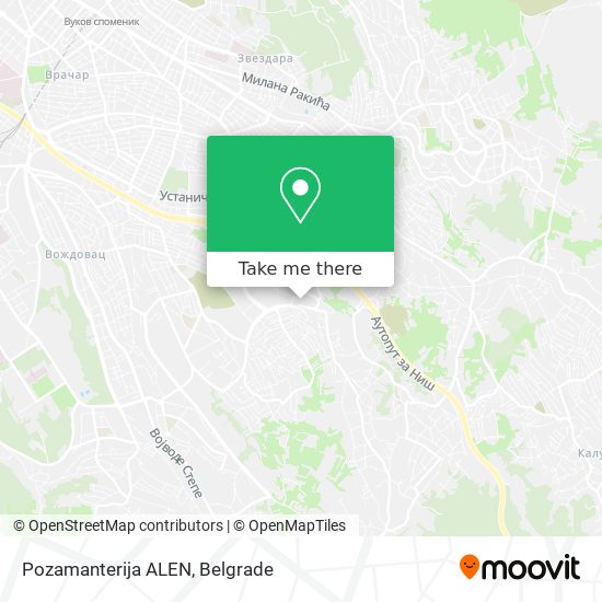 Pozamanterija ALEN map