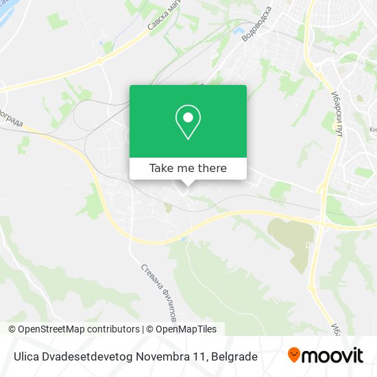 Ulica Dvadesetdevetog Novembra 11 map