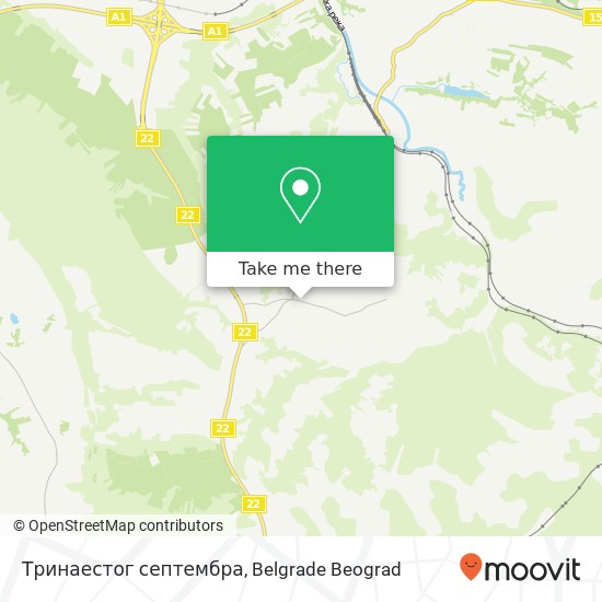 Тринаестог септембра map