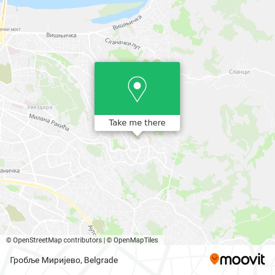 Гробље Миријево map