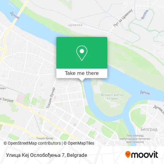 Улица Кеј Ослобођења 7 map