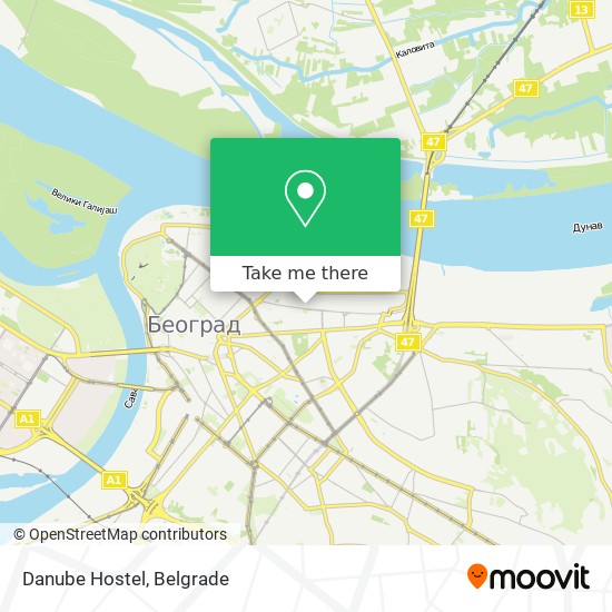 Danube Hostel map