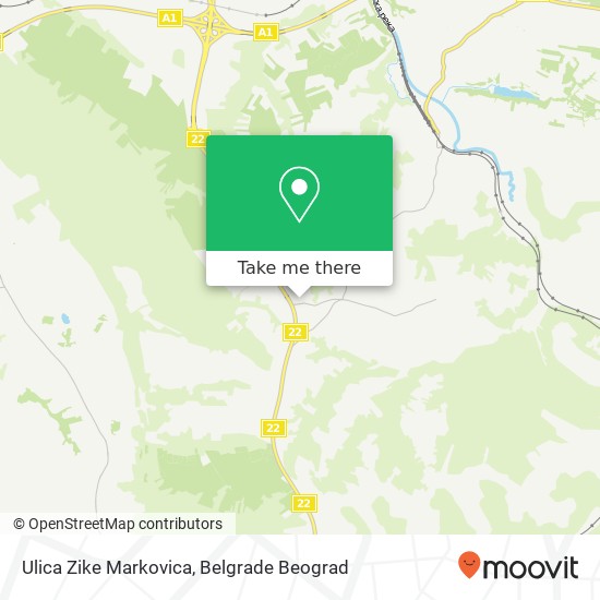 Ulica Zike Markovica map