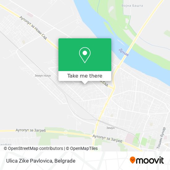 Ulica Zike Pavlovica map