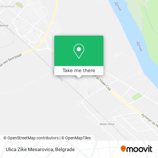 Ulica Zike Mesarovica map