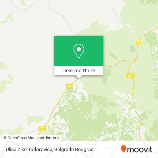 Ulica Zike Todorovica map