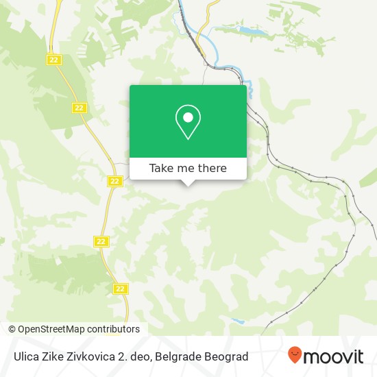 Ulica Zike Zivkovica 2. deo map