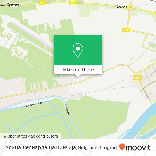 Улица Леонарда Да Винчија map