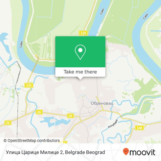 Улица Царице Милице 2 map