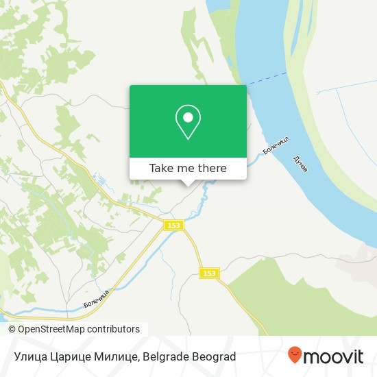 Улица Царице Милице map