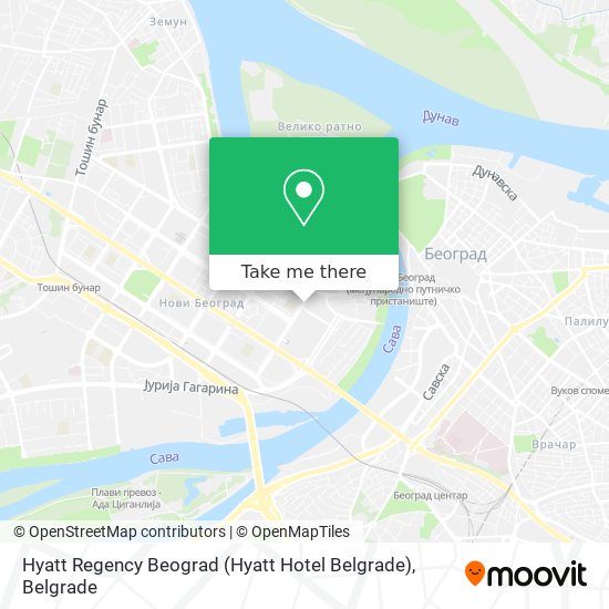 Hyatt Regency Beograd (Hyatt Hotel Belgrade) map