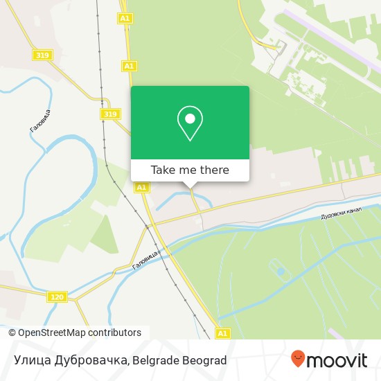 Улица Дубровачка map