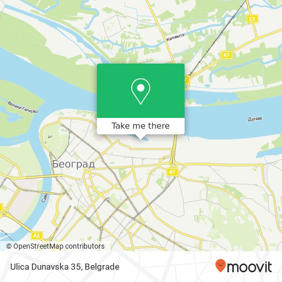 Ulica Dunavska 35 map