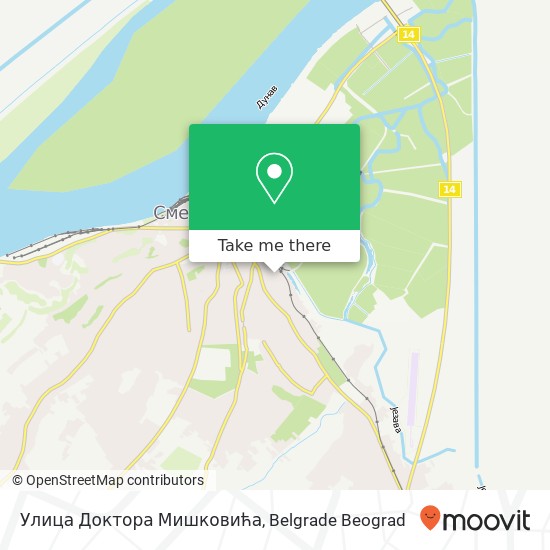 Улица Доктора Мишковића map