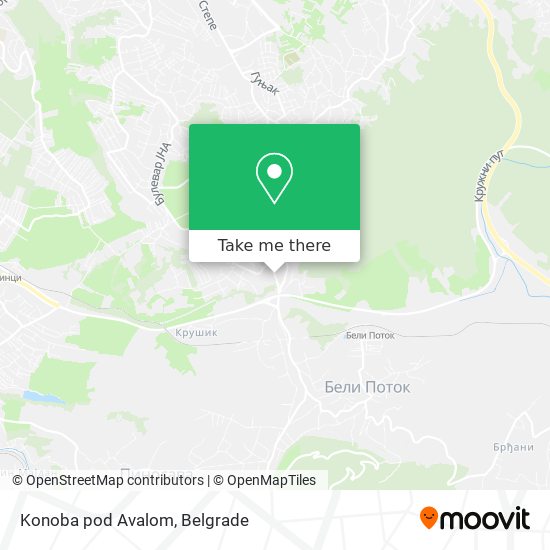 Konoba pod Avalom map