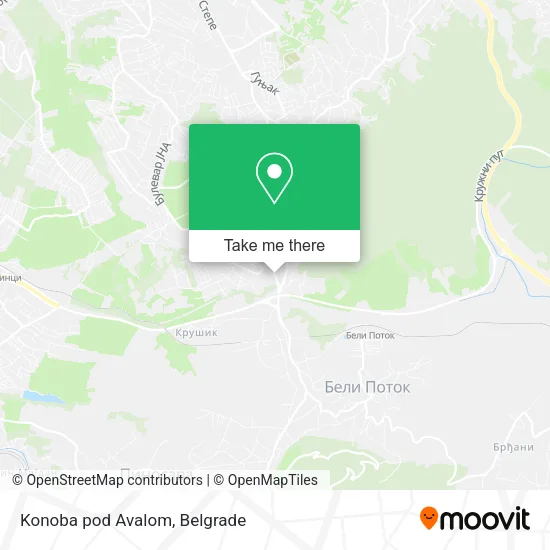Konoba pod Avalom map