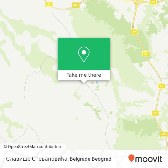 Славише Стевановића map