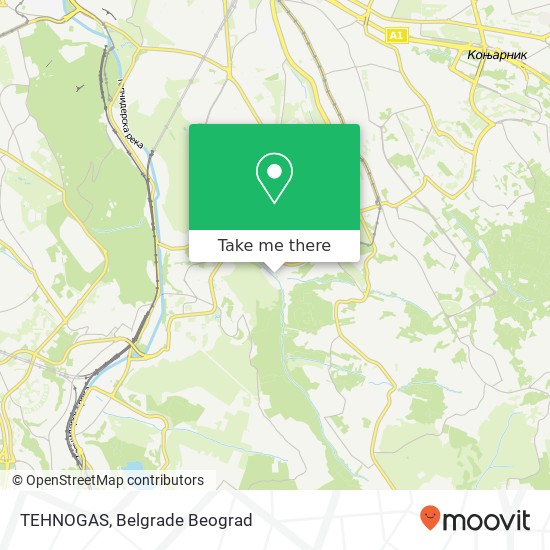 TEHNOGAS map