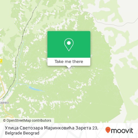 Улица Светозара Маринковића Зарета 23 map