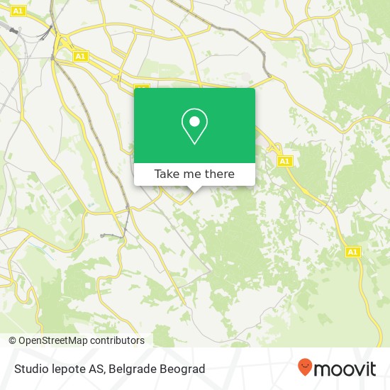 Studio lepote AS map