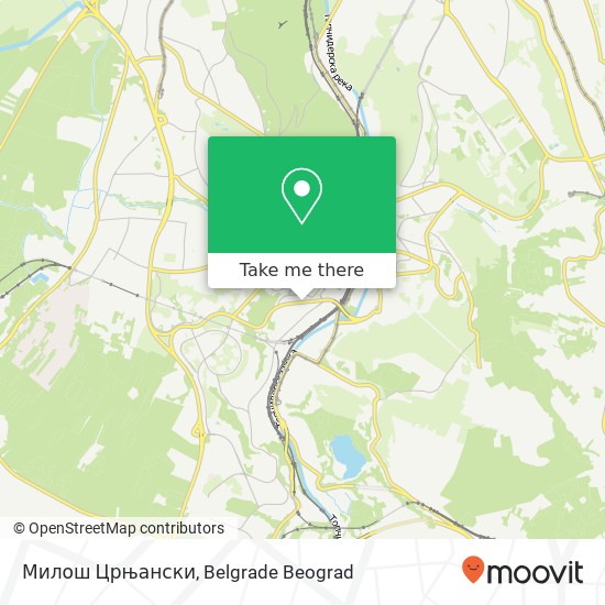 Милош Црњански map