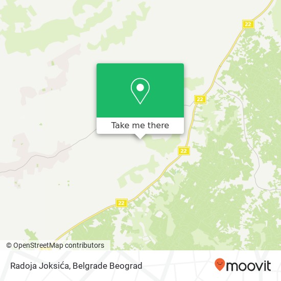 Radoja Joksića map