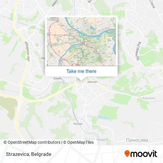 Strazevica map