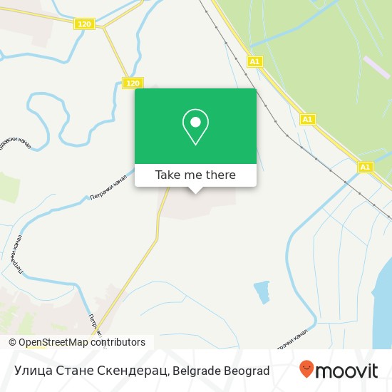 Улица Стане Скендерац map