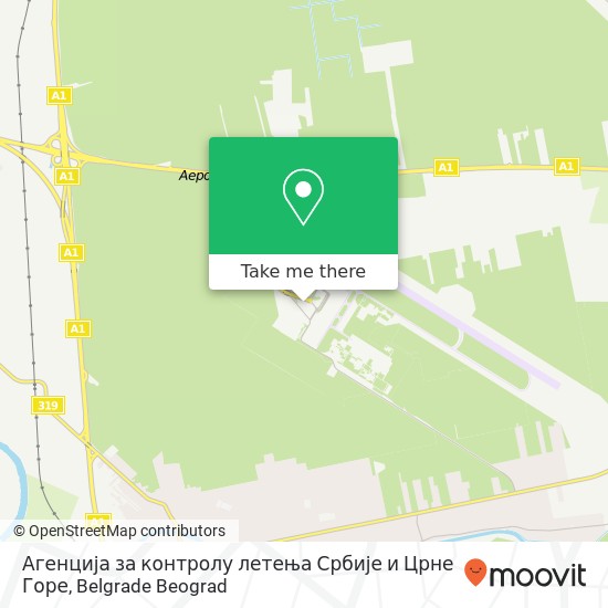 Агенција за контролу летења Србије и Црне Горе map