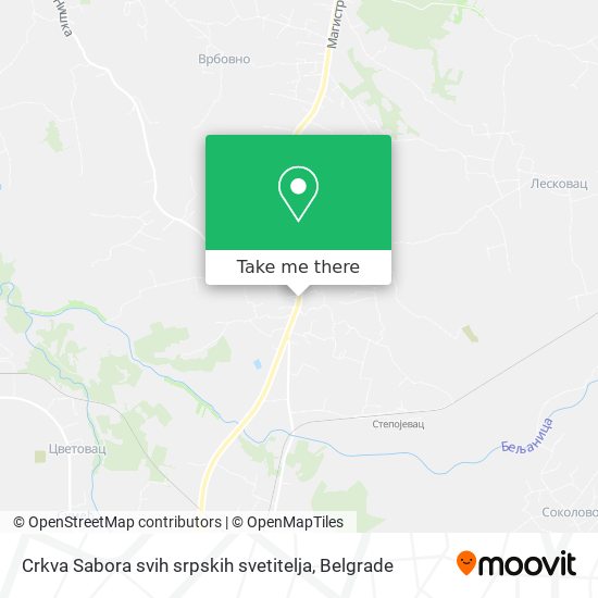 Crkva Sabora svih srpskih svetitelja map