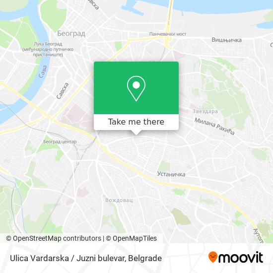 Ulica Vardarska / Juzni bulevar map