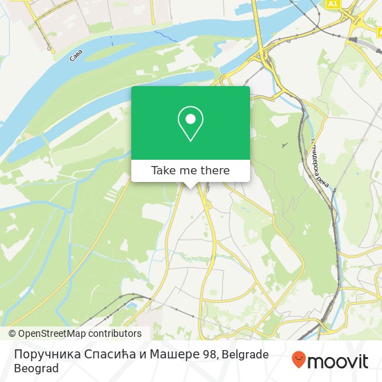 Поручника Спасића и Машере 98 map