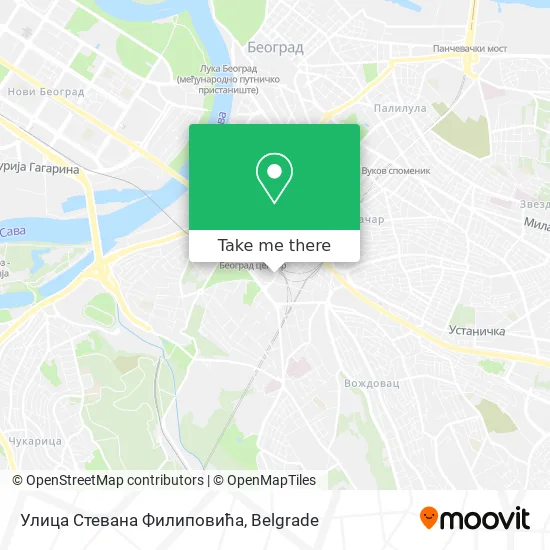 Улица Стевана Филиповића map
