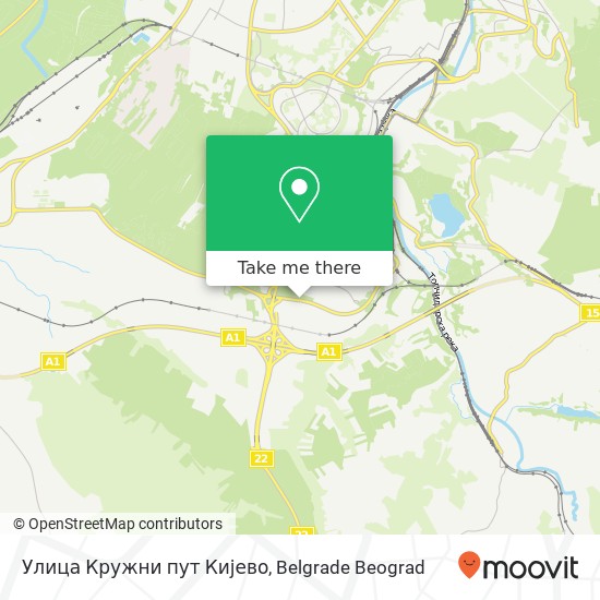 Улица Кружни пут Кијево map