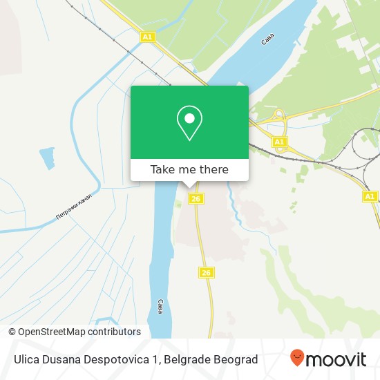 Ulica Dusana Despotovica 1 map