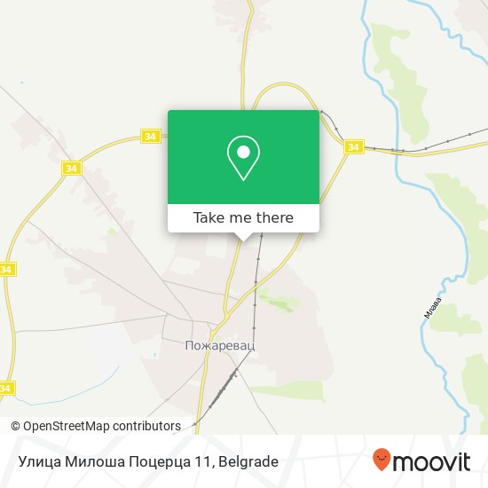 Улица Милоша Поцерца 11 map