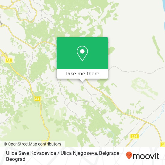 Ulica Save Kovacevica / Ulica Njegoseva map