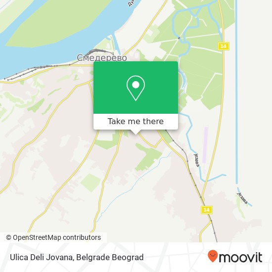 Ulica Deli Jovana map