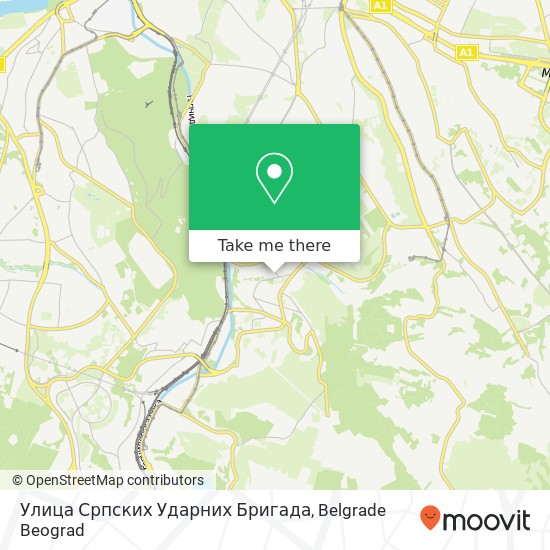 Улица Српских Ударних Бригада map
