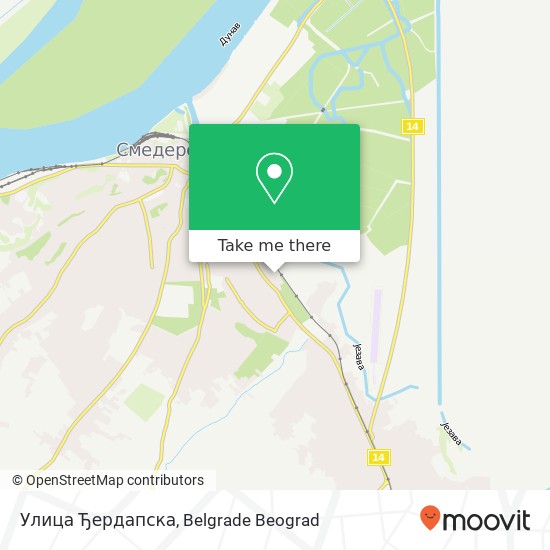 Улица Ђердапска map