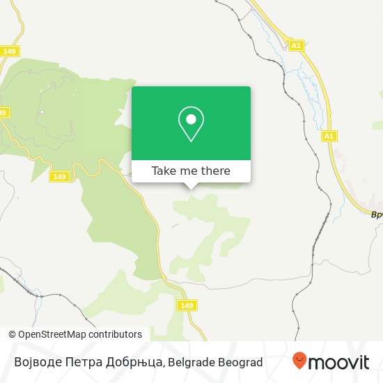 Војводе Петра Добрњца map