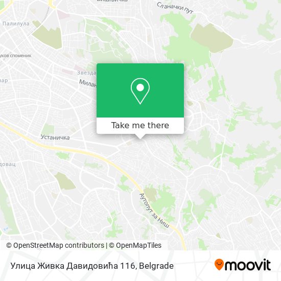 Улица Живка Давидовића 116 map