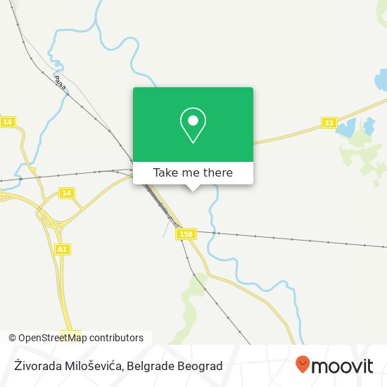 Živorada Miloševića map