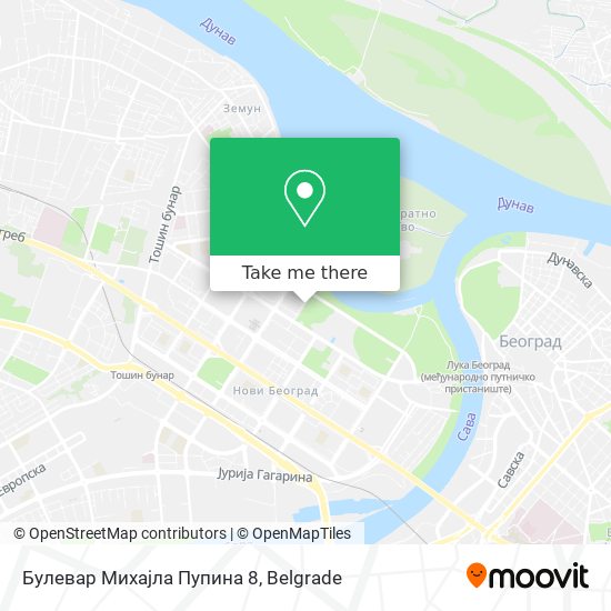 Булевар Михајла Пупина 8 map