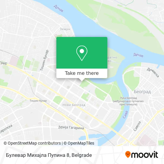 Булевар Михајла Пупина 8 map