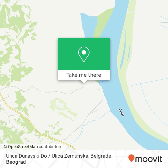 Ulica Dunavski Do / Ulica Zemunska map