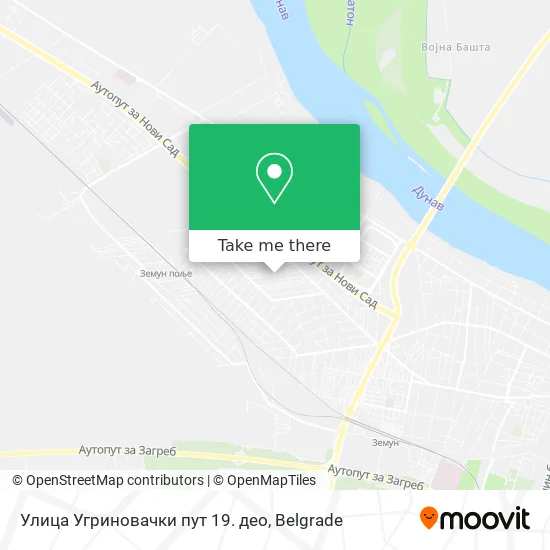 Улица Угриновачки пут 19. део map