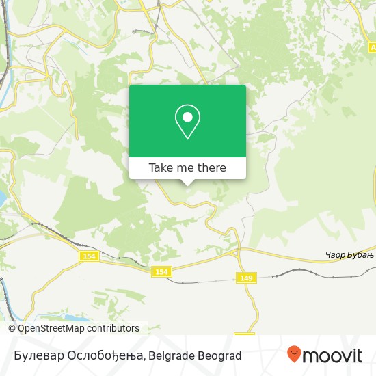 Булевар Ослобођења map