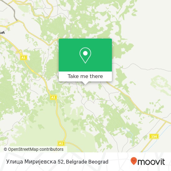 Улица Миријевска 52 map