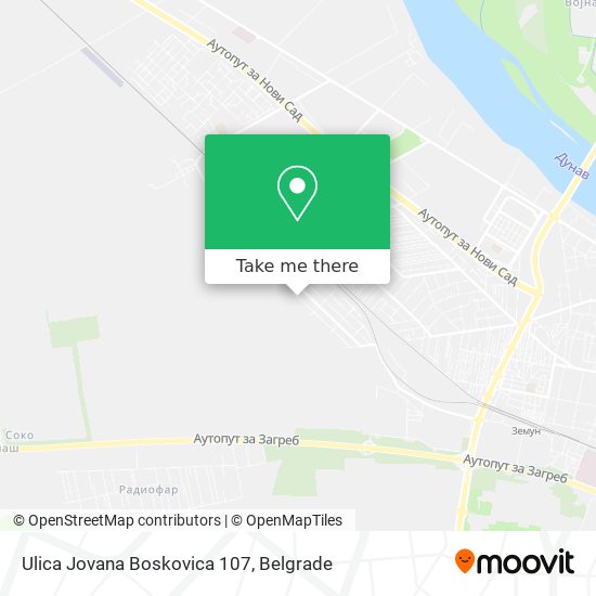 Ulica Jovana Boskovica 107 map
